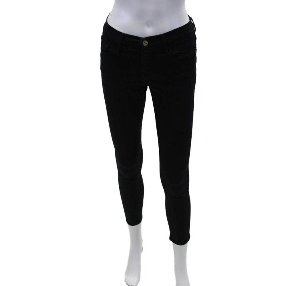 FRAME Womens Le Color Skinny Jeans - Film Noir Size 25